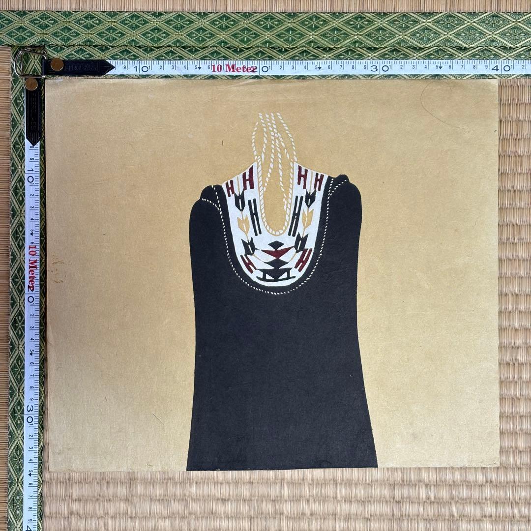 芹沢銈介　型染和紙　伊達げら