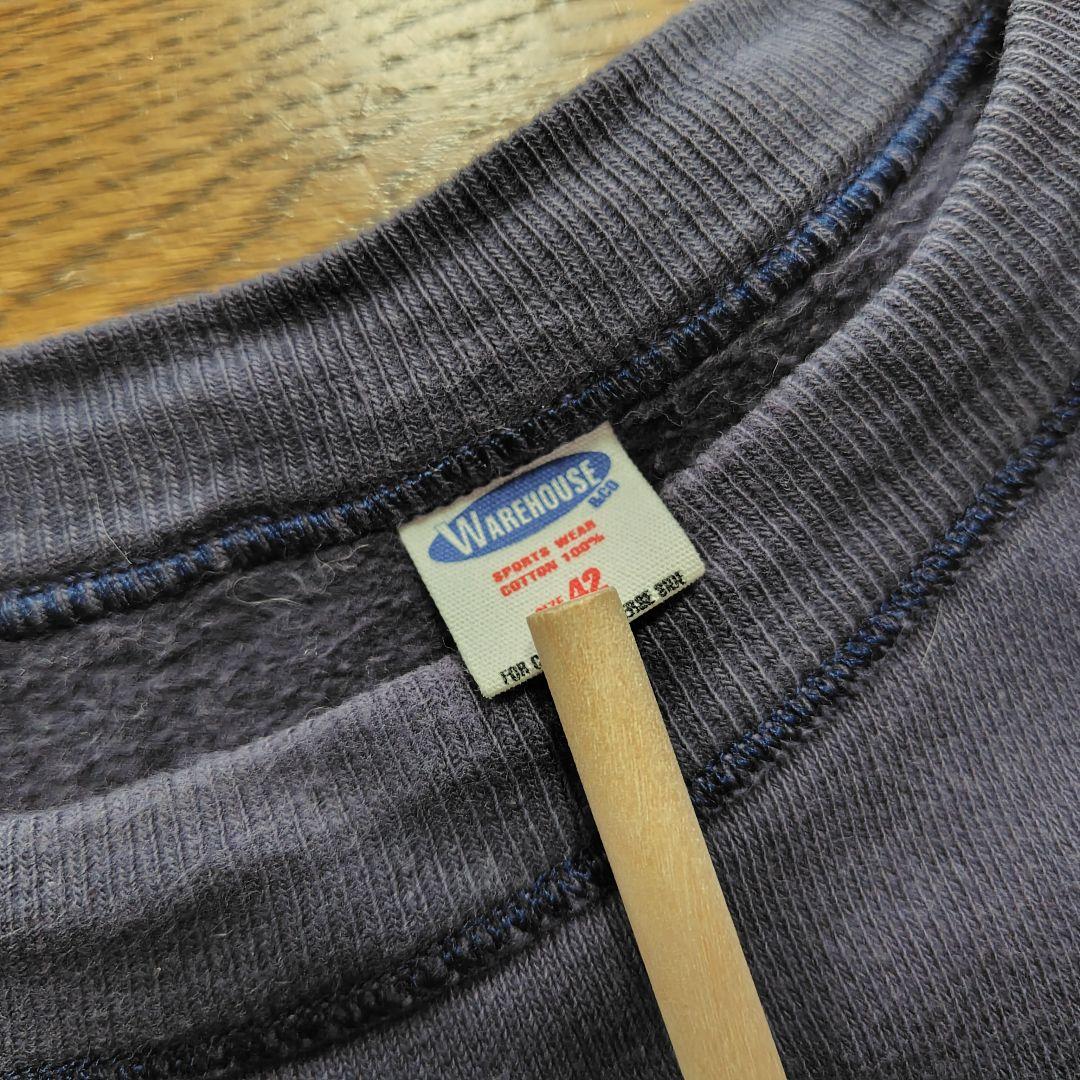 レア ウエアハウス WAREHOUSE スウェット ナス紺 42