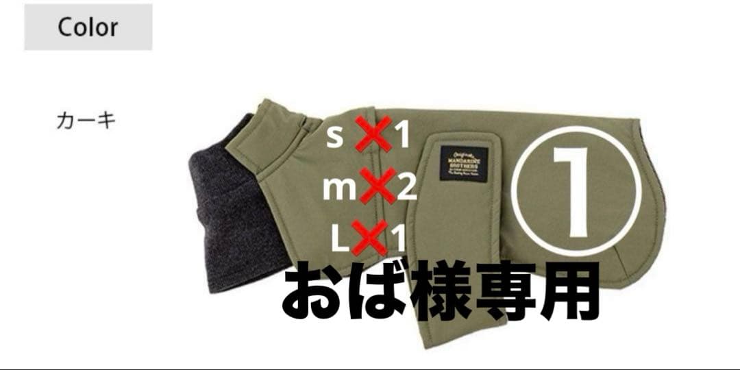 おばS①M②L①カーキラップジャケット
