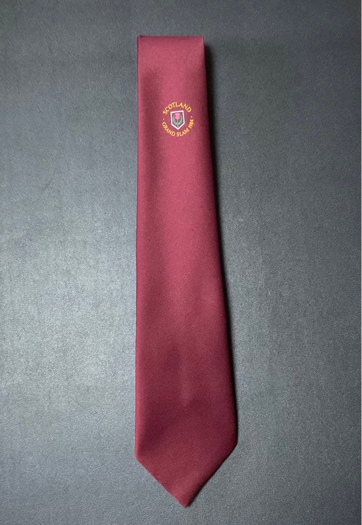超レア・ラグビー　スコットランド1984グランドスラム記念タイ（未使用・新品）