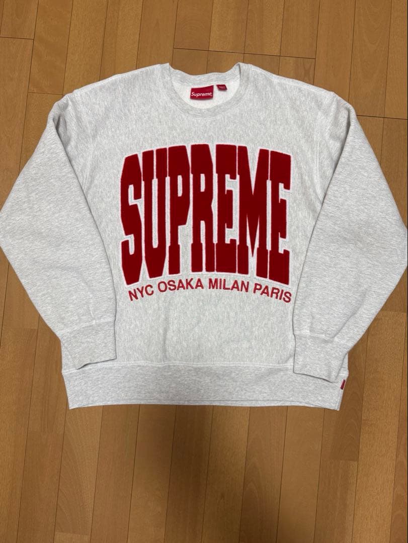 SUPREME グレー トレーナー