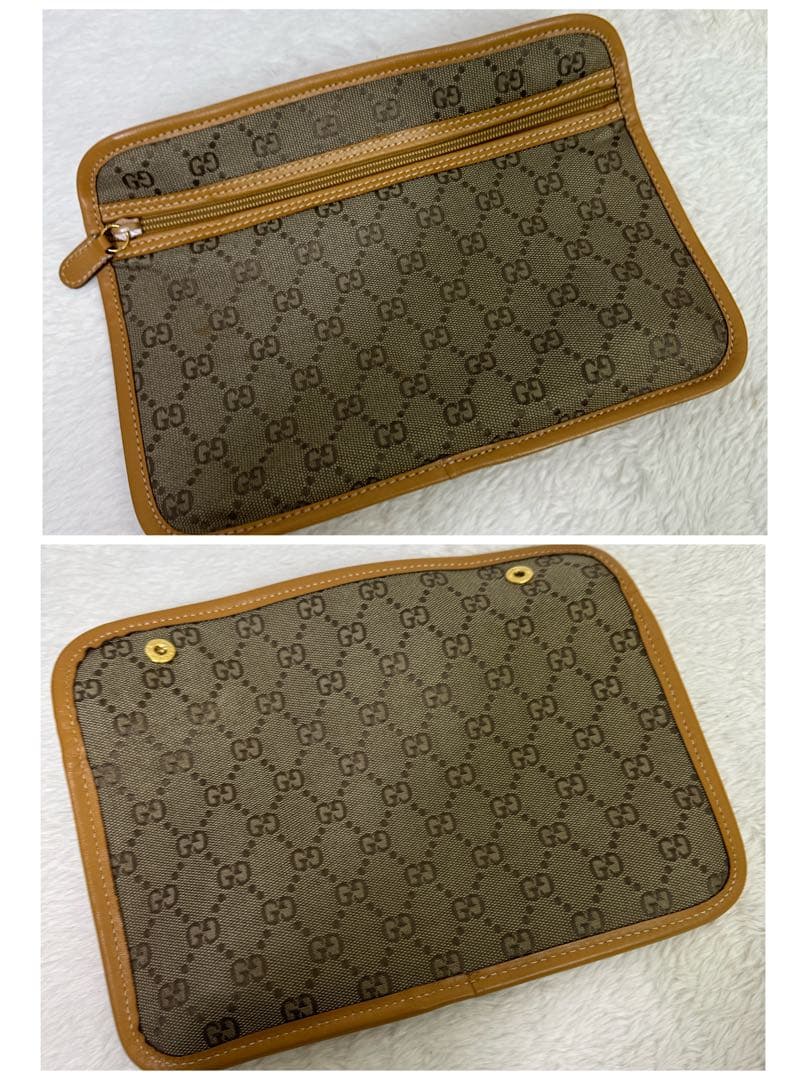 GUCCI グッチ GGキャンバス 2WAY ボストンバッグ ゴールド金具