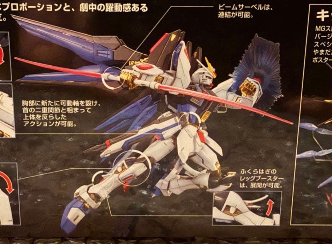 新品 MGストライクフリーダムガンダム フルバーストモード ガンプラ ポスター付