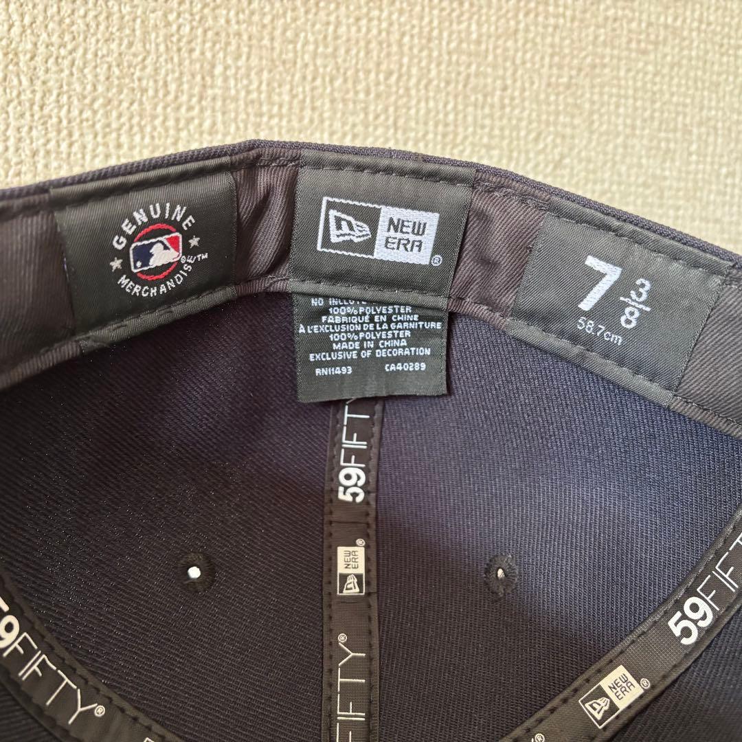 【海外限定】ニューエラ ロサンゼルスドジャース 59FIFTY グロウネイビー