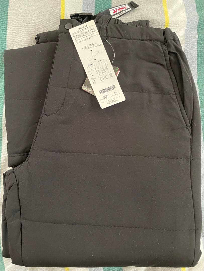 YONEX ヨネックス 90042 中綿入りパンツ ブラック Ｏ　新品未使用