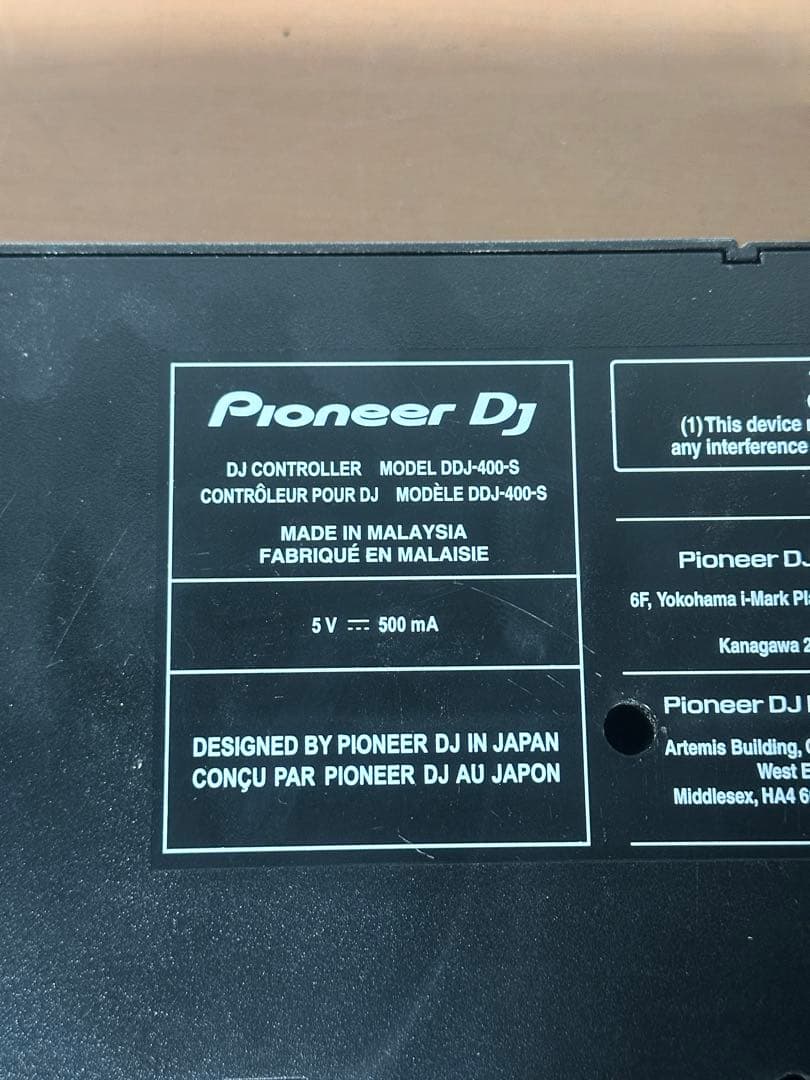 Pioneer DJDDJ-400 DJコントローラー