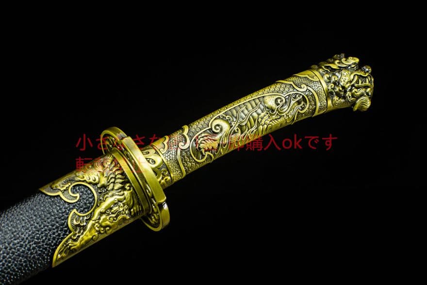 青面獣雁翎刀清刀   古兵器 武具　刀装具　日本刀　模造刀 居合刀