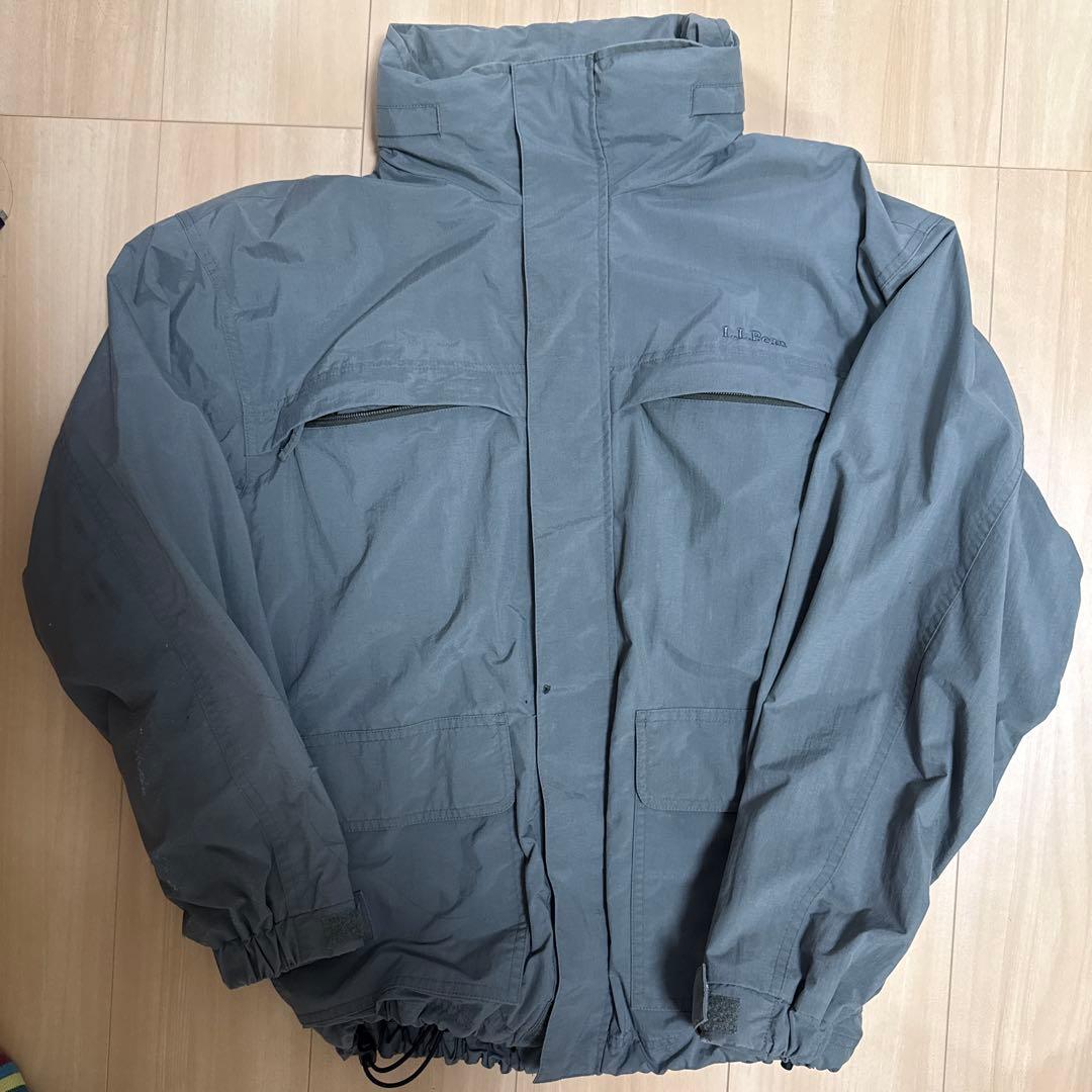 90s L.L.Bean エルエルビーン ナイロンジャケット　ドローコード付き