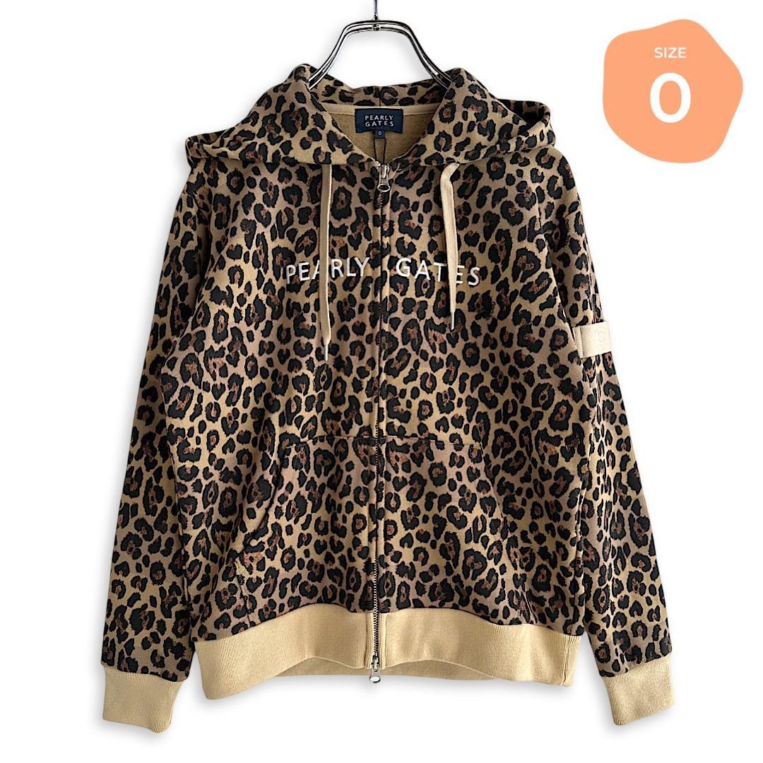 488 パーリーゲイツ 定価30,800円 パーカー レオパード サイズ0 S