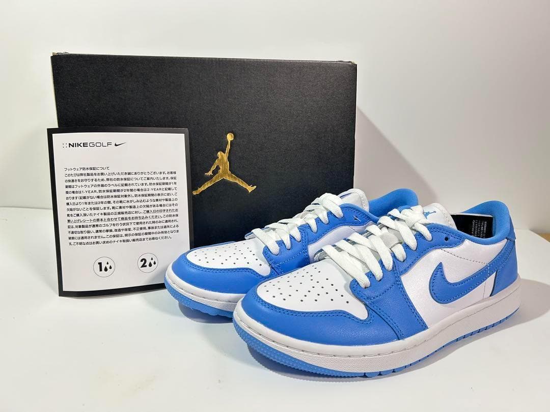 【新品】NIKE エアジョーダン1ロー ゴルフ \"UNC\" ユニバーシティブルー