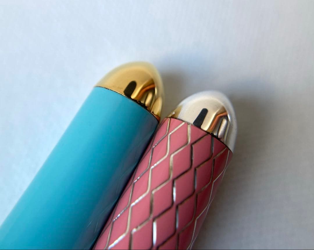 ティファニー　ブルーエナメル　ピンク　細身　ボールペン　2本おまとめ　Ag925