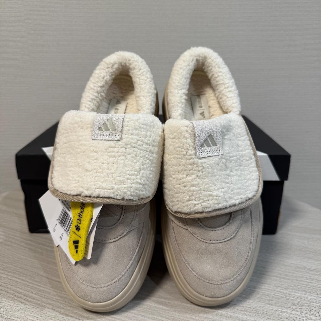 韓国限定 新作 ADIDAS GRANDCOURT MULE ベージュ 23.5