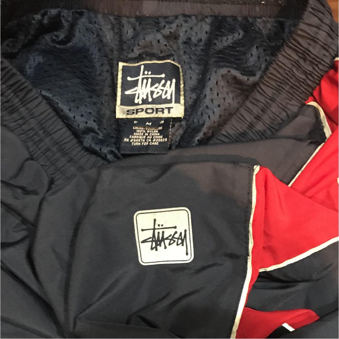 stussyトラックパンツ ナイロン Ｍ