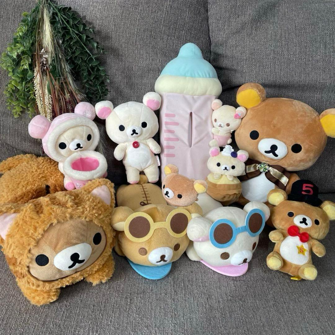 リラックマ　コリラックマ　当時品　レア　希少　ぬいぐるみ　ティッシュケース