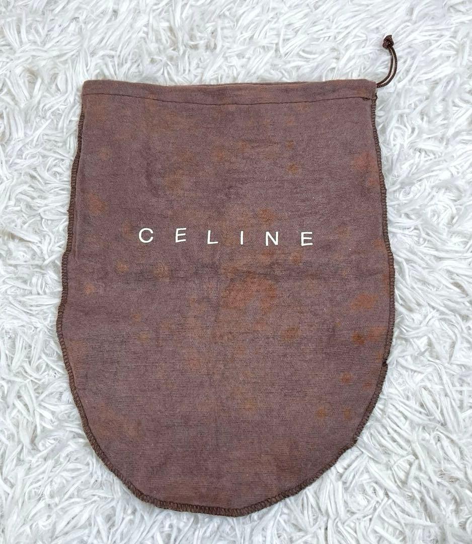 CELINE ブラック ポインテッドトゥ ミュール