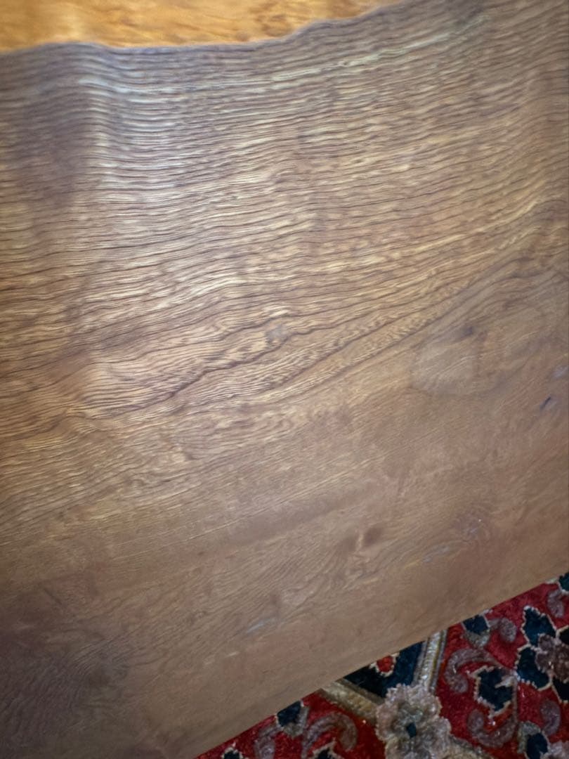 レア！無垢材 縮み杢 高級家具 一枚板 座机 文机 座敷机 座卓