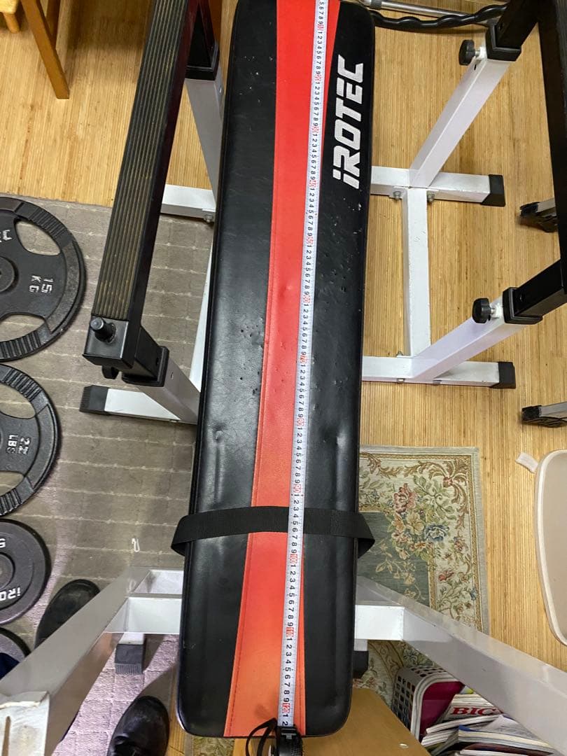 shiro　IROTEC トレーニングベンチ 黒と赤　ignioダンベル