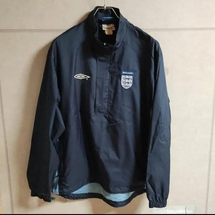アンブロ　イングランド代表　ナイロンジャケット M ネイビー