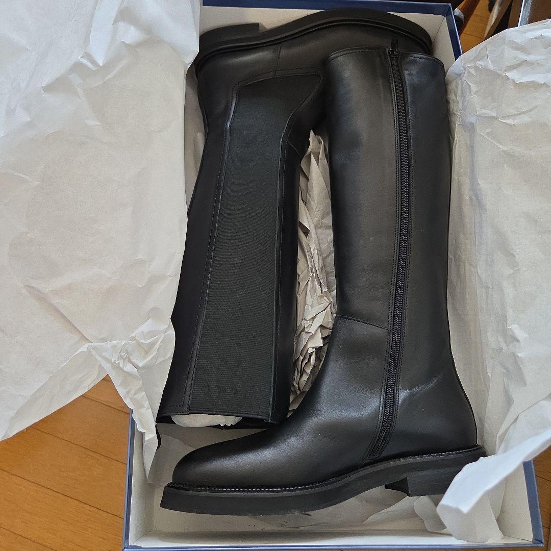 新品 NAPOLEONI ブラック ロングブーツ 38