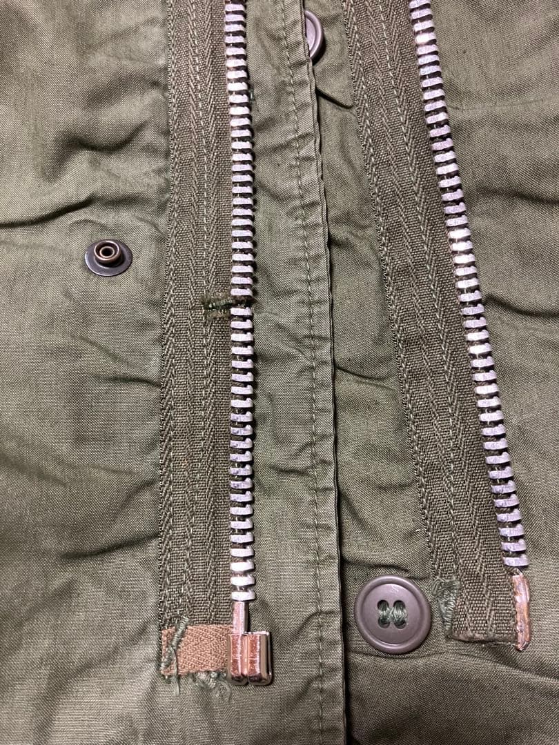 米軍実物　1968年度会計品　M-65 フィッシュテールパーカー　アルミジッパー
