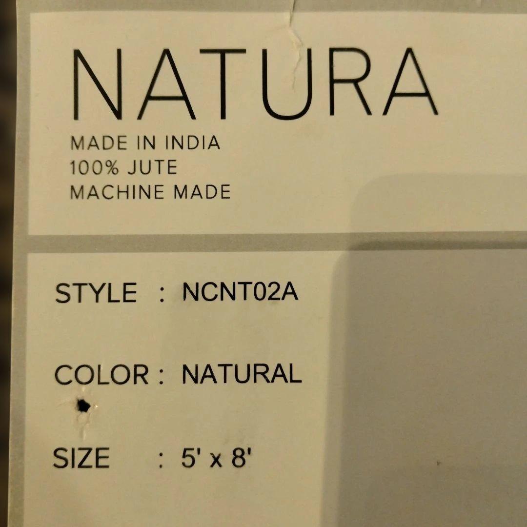 ラグ・カーペット nuLOOM NATURA JUTE RUG