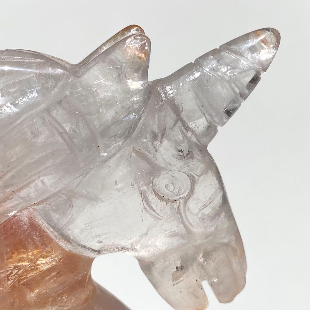 【 天然石 ローズクォーツ ゴールデンヒーラー 共生 ユニコーン ペガサス 】