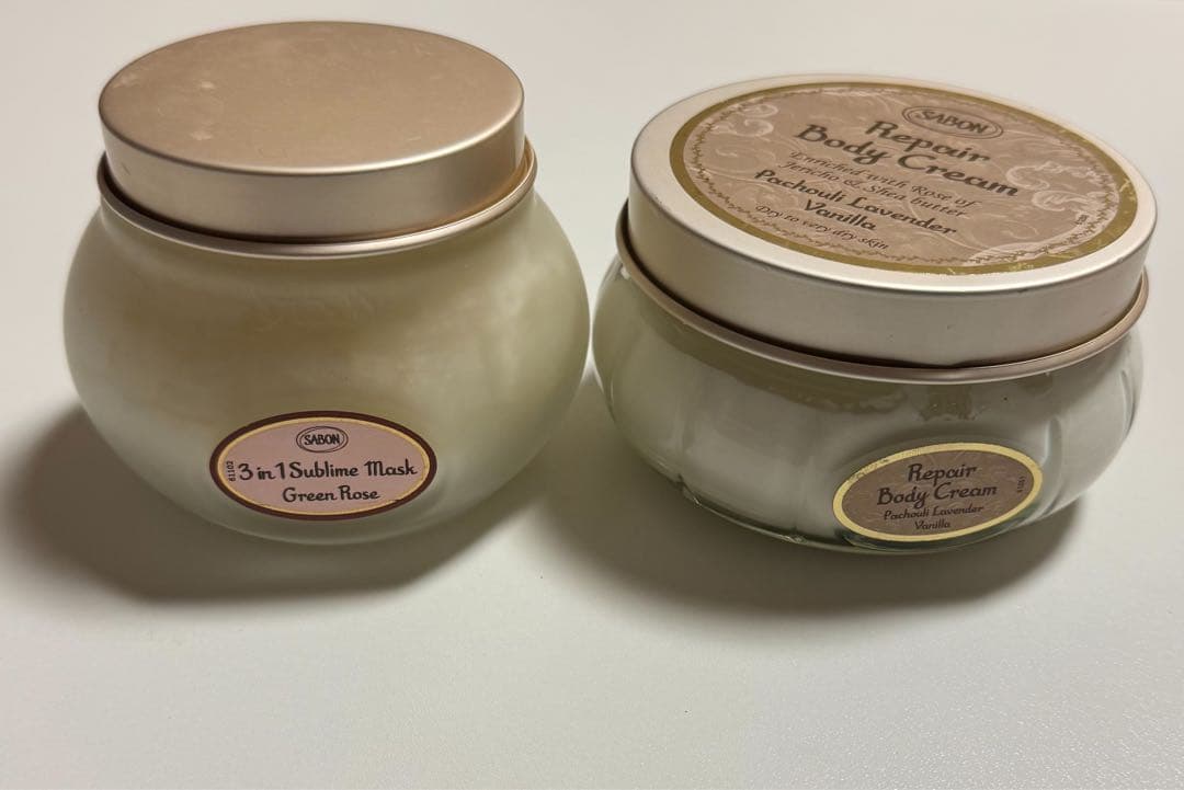 SABON ２個セット ボディクリーム パチュリ ラベンダー バニラ　ヘアマスク