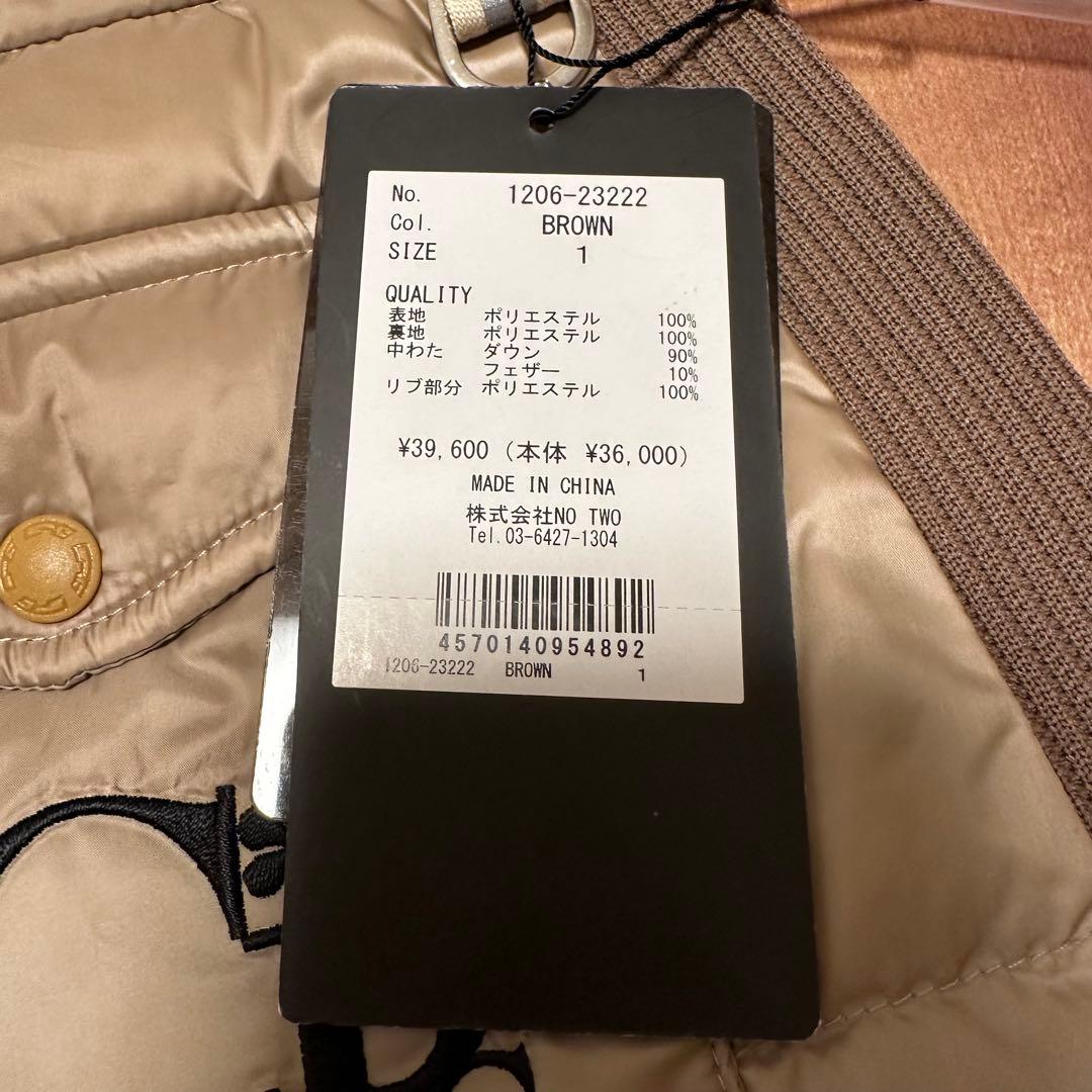 新品タグ付き　ダウンスカート　サイズ1 ベージュ　秋冬　ゴルフウェア　cpg