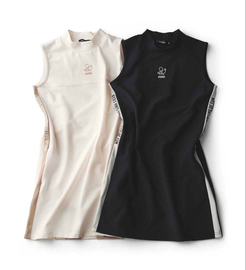 8yards モックネックノースリーブワンピース