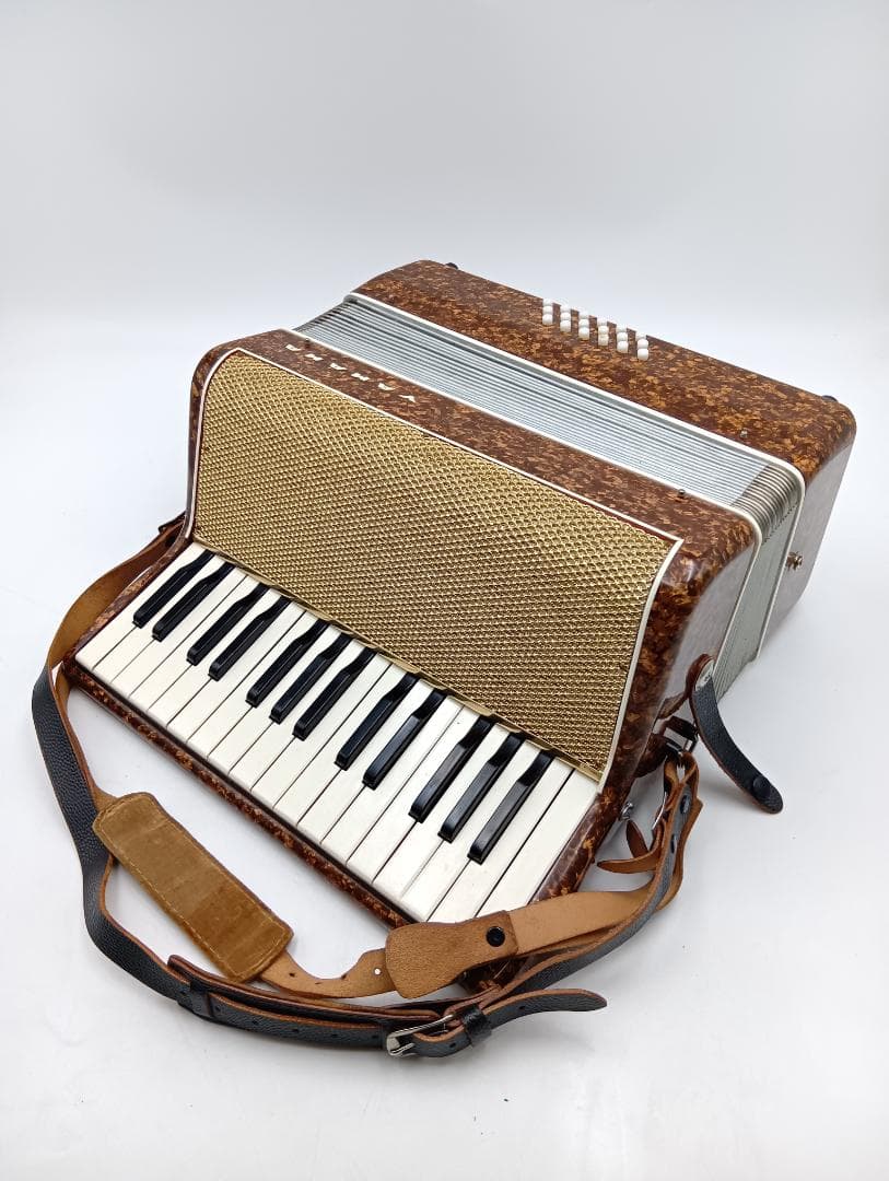 レトロ ヤマハ アコーディオン 30鍵盤 ハードケース付き