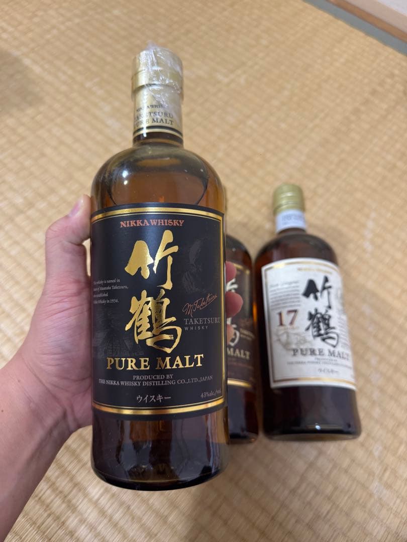 ニッカウヰスキー 竹鶴 ピュアモルト 12年 17年 3本セット