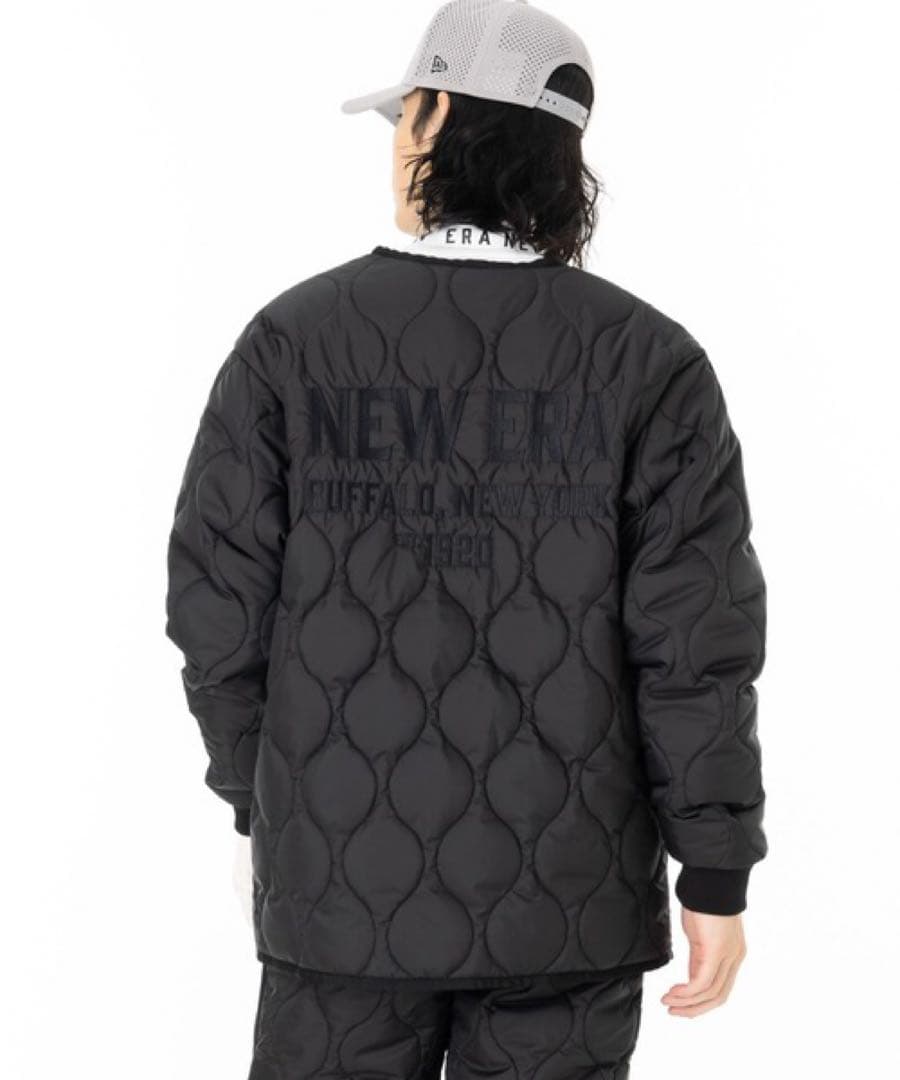 NEW ERA ニューエラ ゴルフ キルティングジャケット 黒 中綿ジャケット