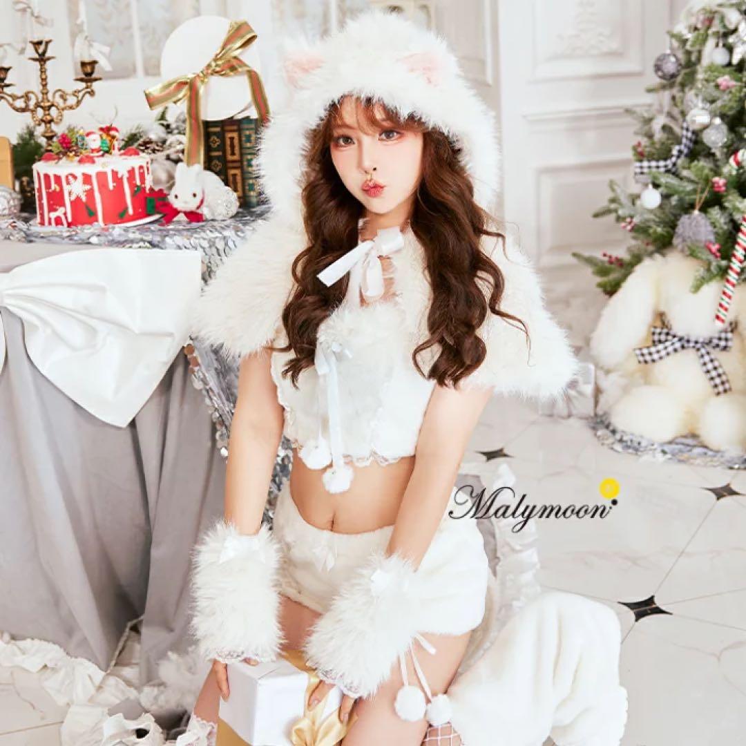 マリームーン ふわふわメレンゲリボンキャットサンタ