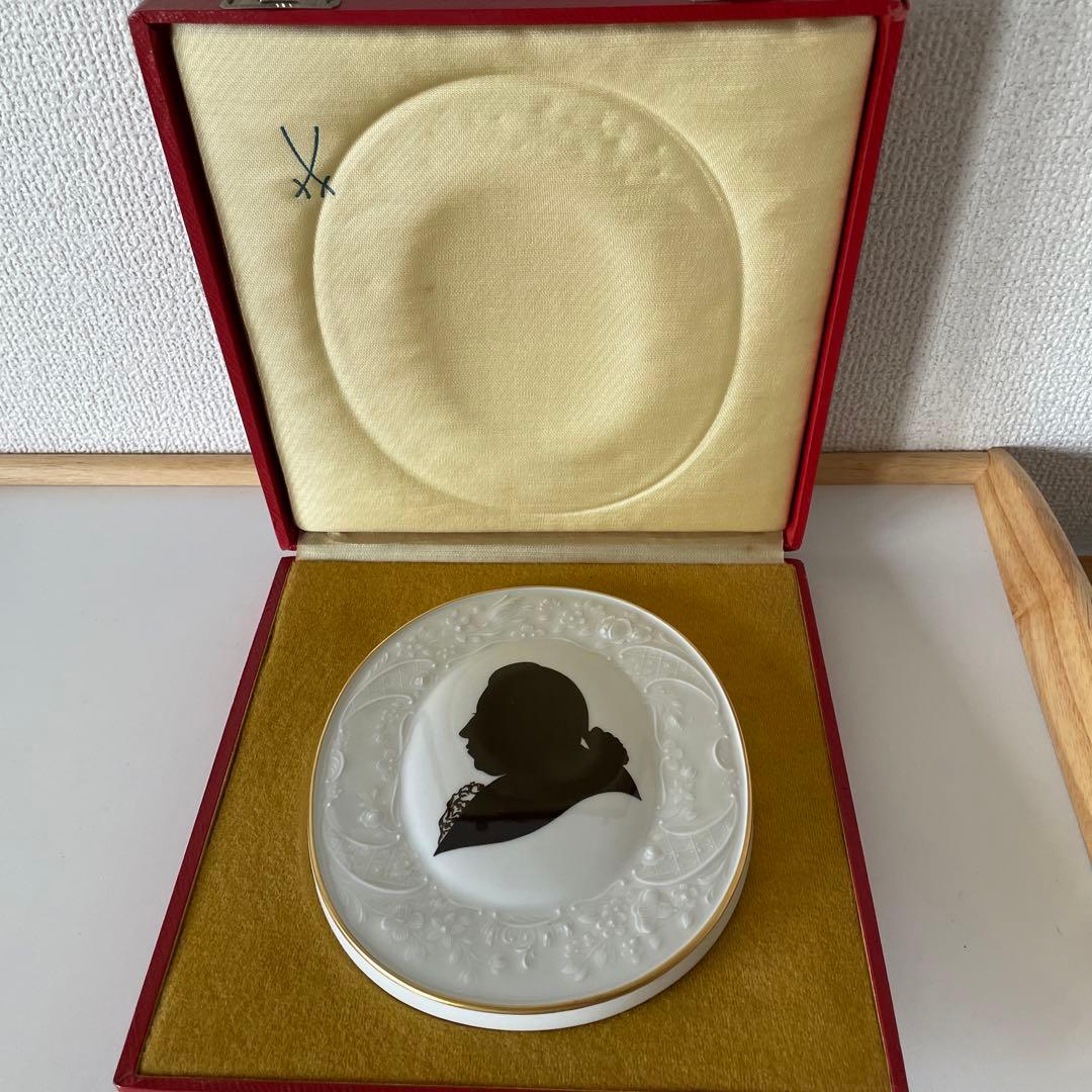 ＊ケンドラーの肖像＊１９７５年・陶板画・１７cm×１４cm・箱入・Meissen