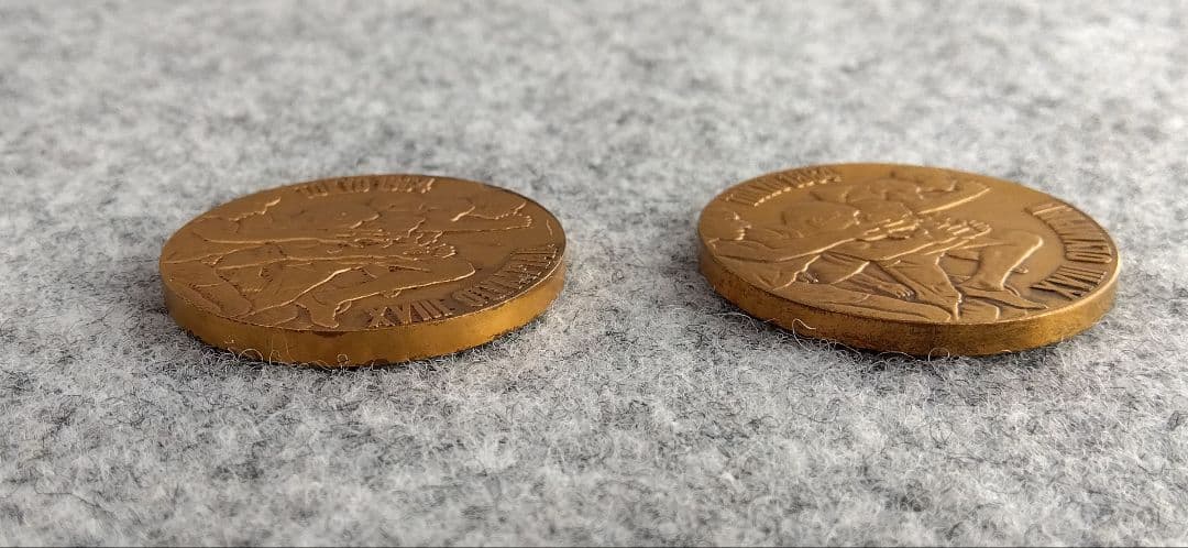 東京オリンピック1964年記念メダル　銀1枚　銅2枚セット　専用ケース付き