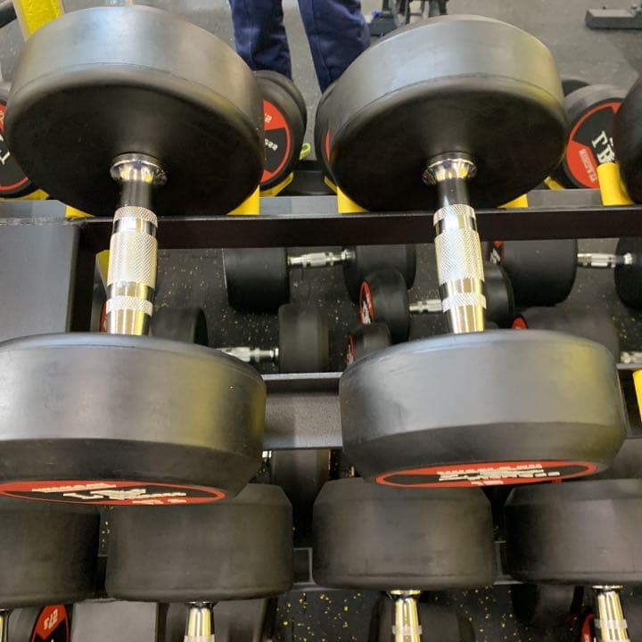 ラバーダンベル　32.5kg 2個