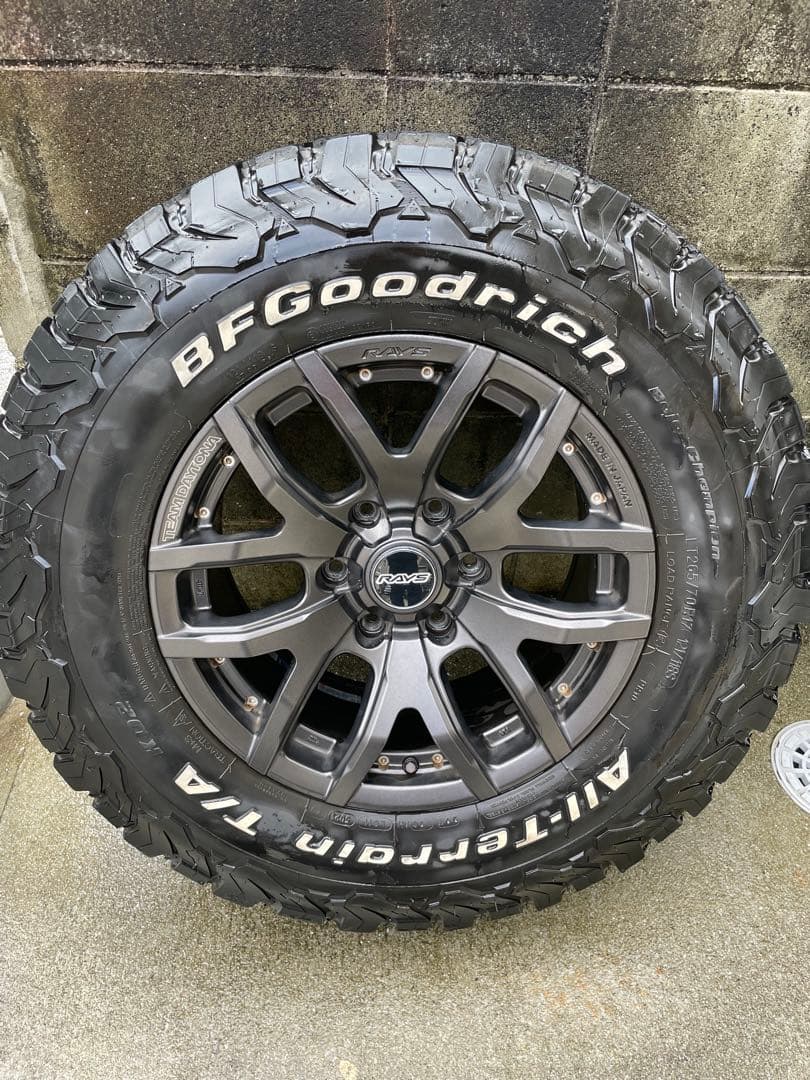 【送料込み、スペア付】タイヤホイールセット BFGoodrich / RAYS