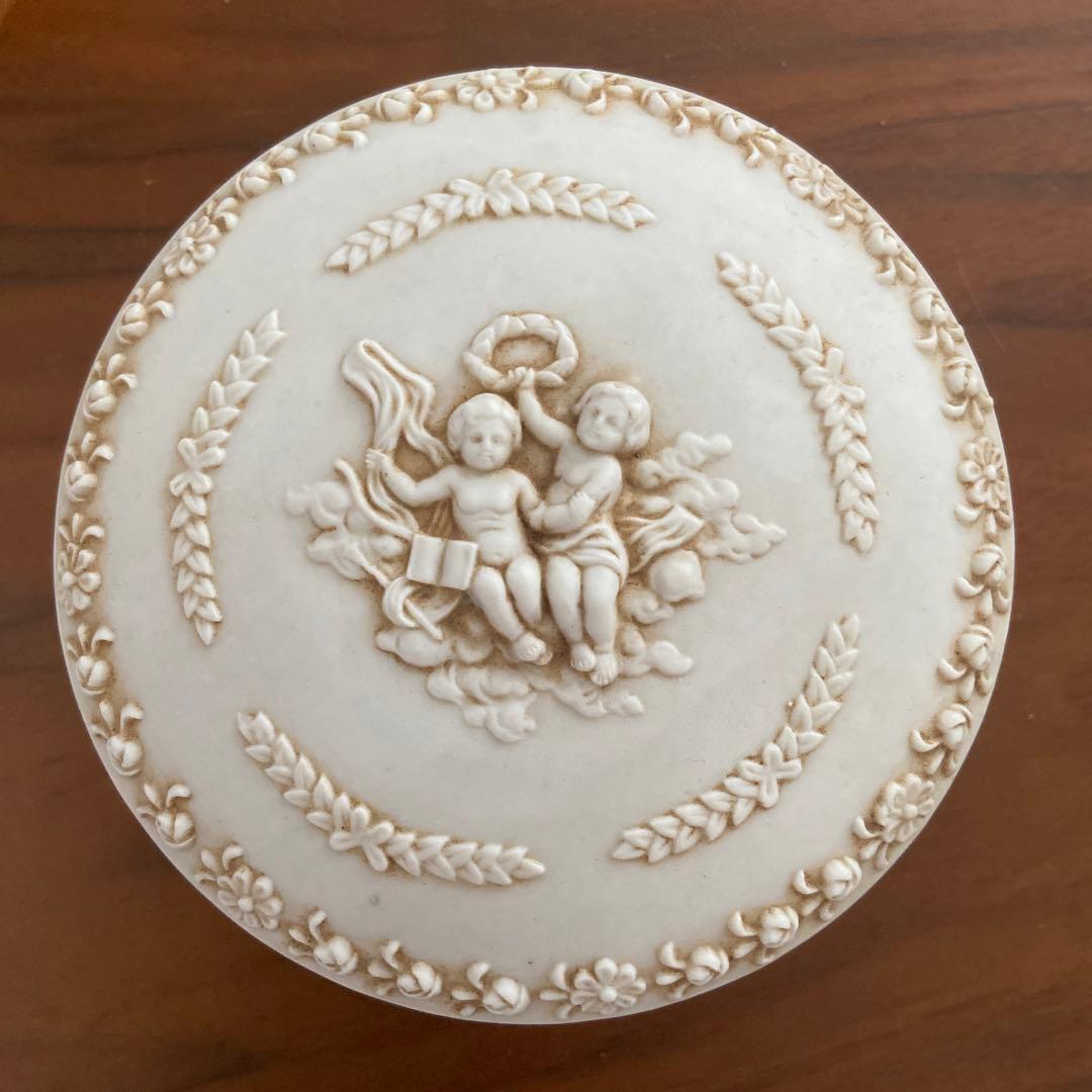 フランス　アンティーク　アクセサリーケース　宝石箱　天使