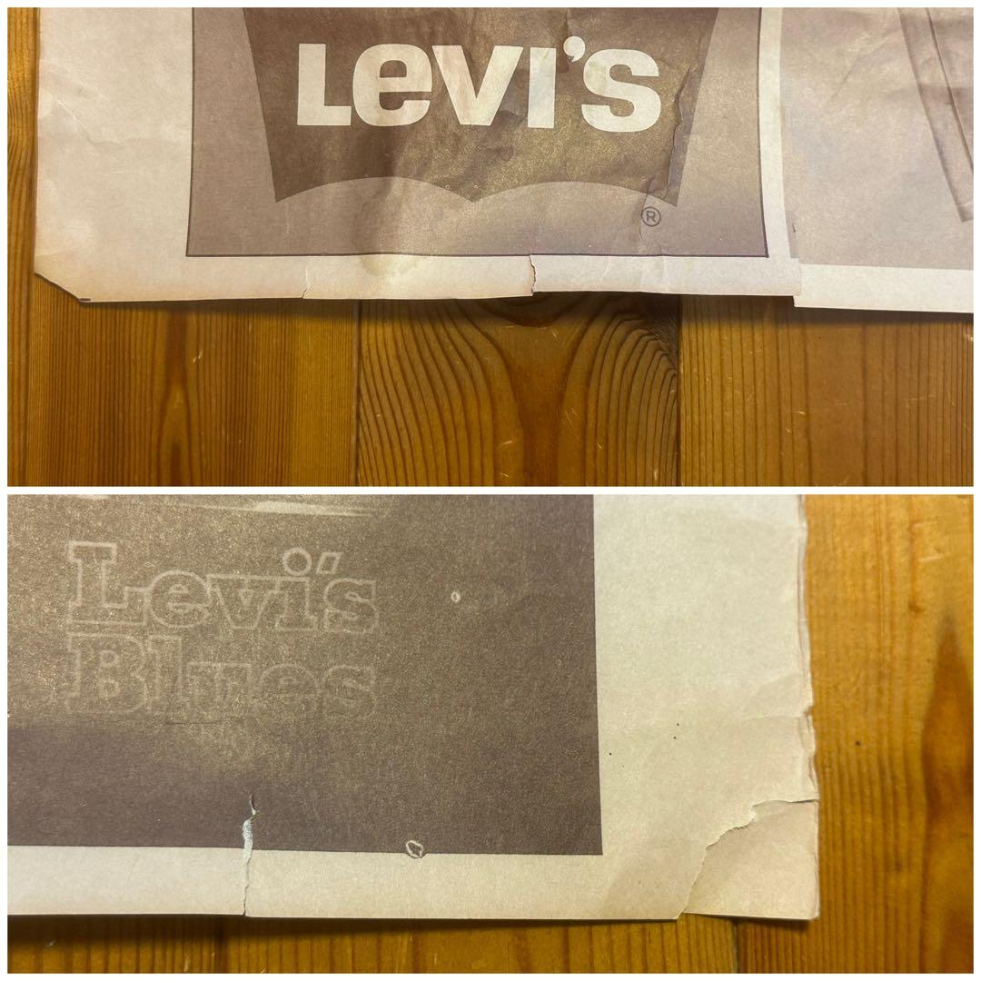 レア70年代オリジナルLEVISリーバイス販促用ビンテージ歴史ポスターBIG E