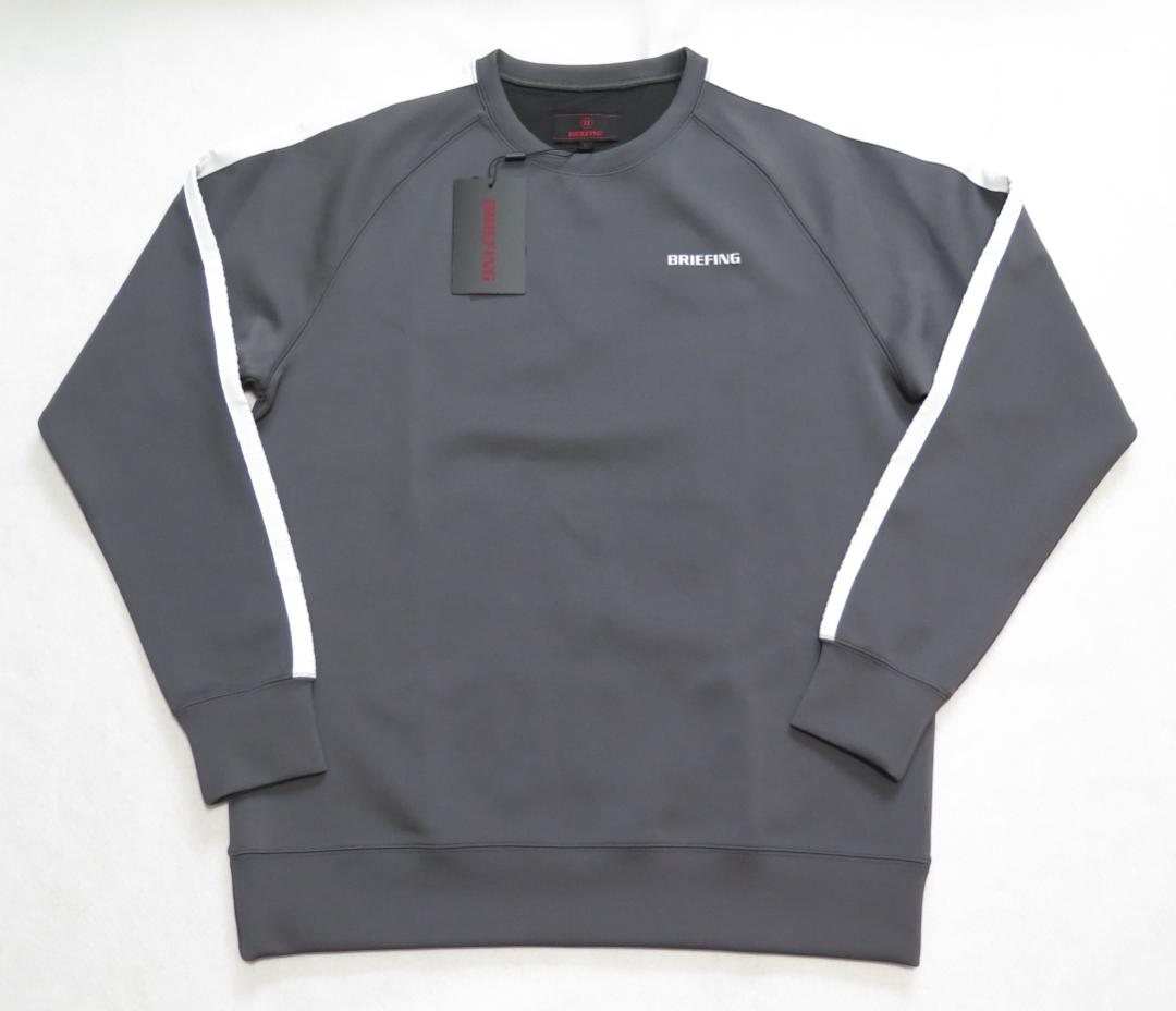 ⓁBRIEFING GOLF ブリーフィングゴルフサイドロゴラインクルーネック