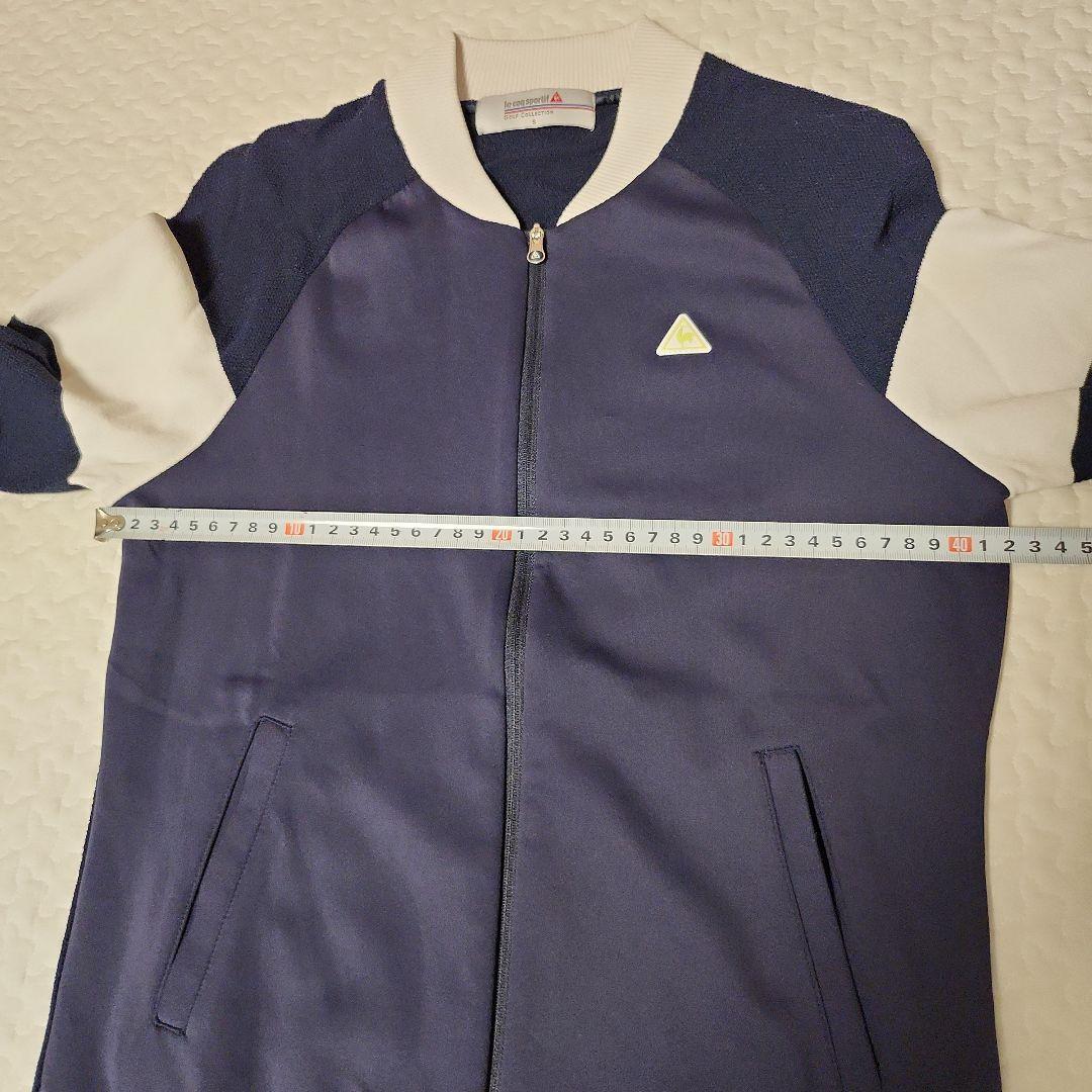 ルコックスポルティフゴルフのネイビーとホワイトのゴルフウェアセットと帽子おまけ