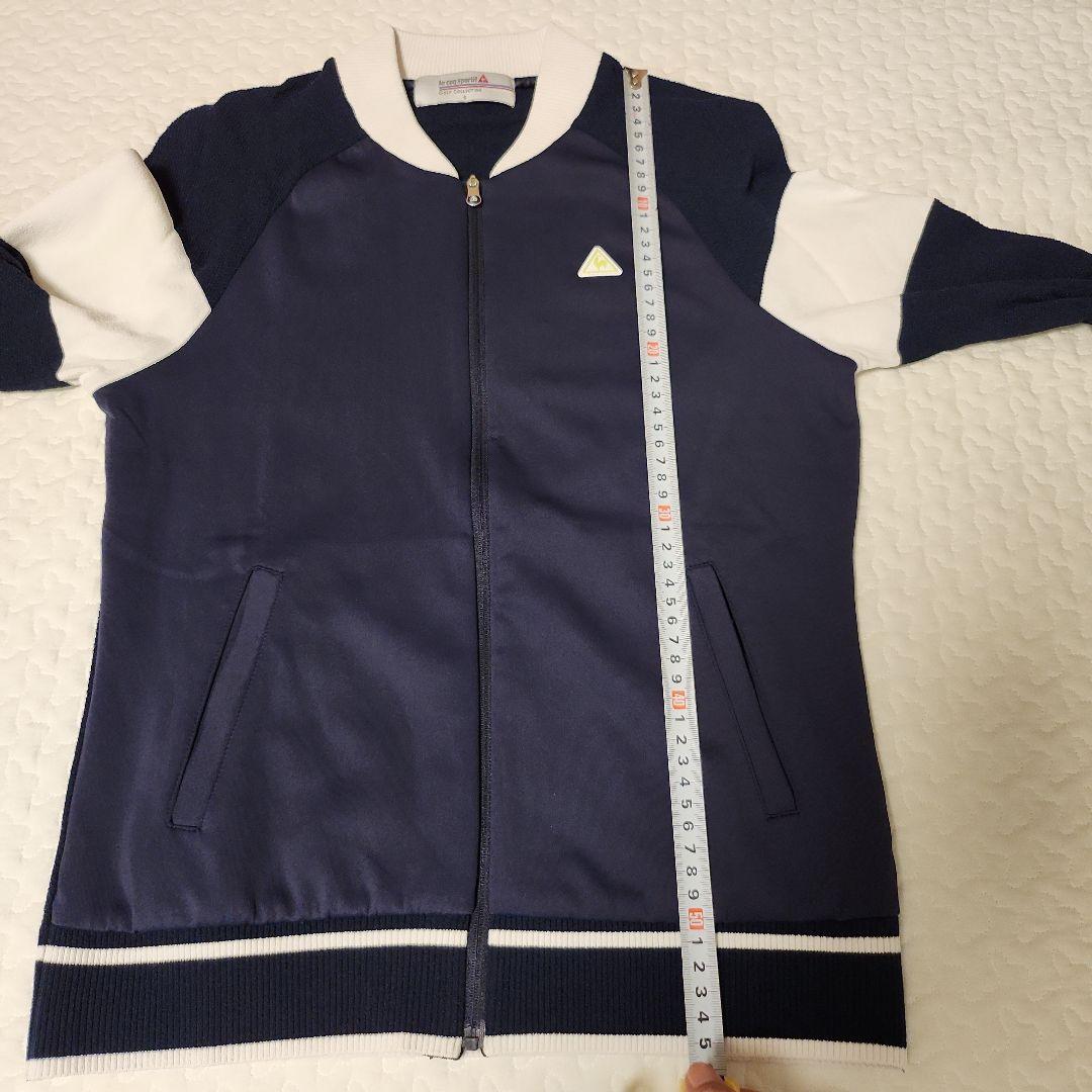 ルコックスポルティフゴルフのネイビーとホワイトのゴルフウェアセットと帽子おまけ