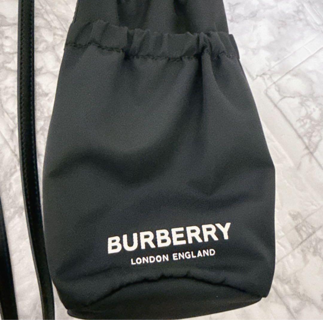美品⭐︎BURBERY LONDONバーバリーブラックモバイルショルダーバッグ