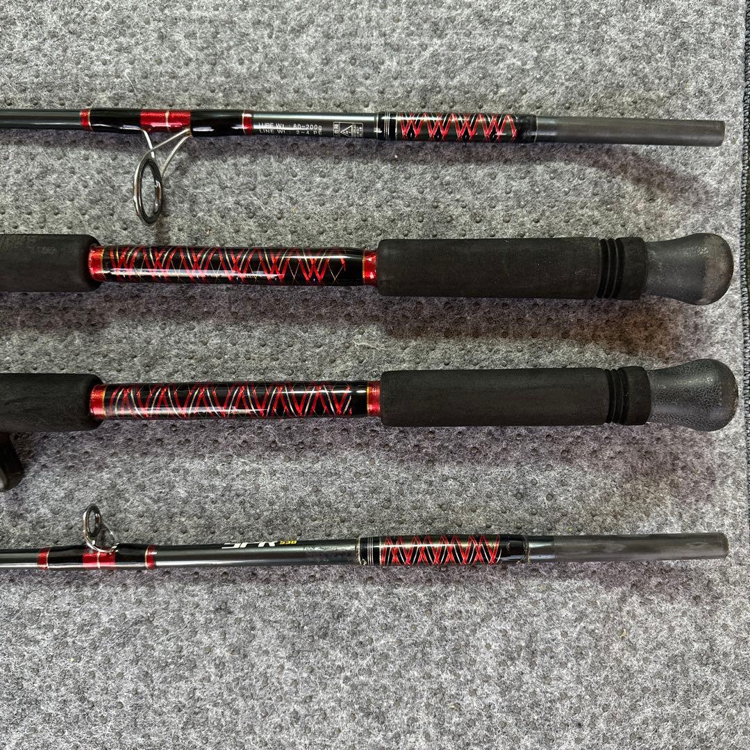 【沖縄マンモス釣具】ジギングロッド2ピース_ベイト&スピニング青物２本セット