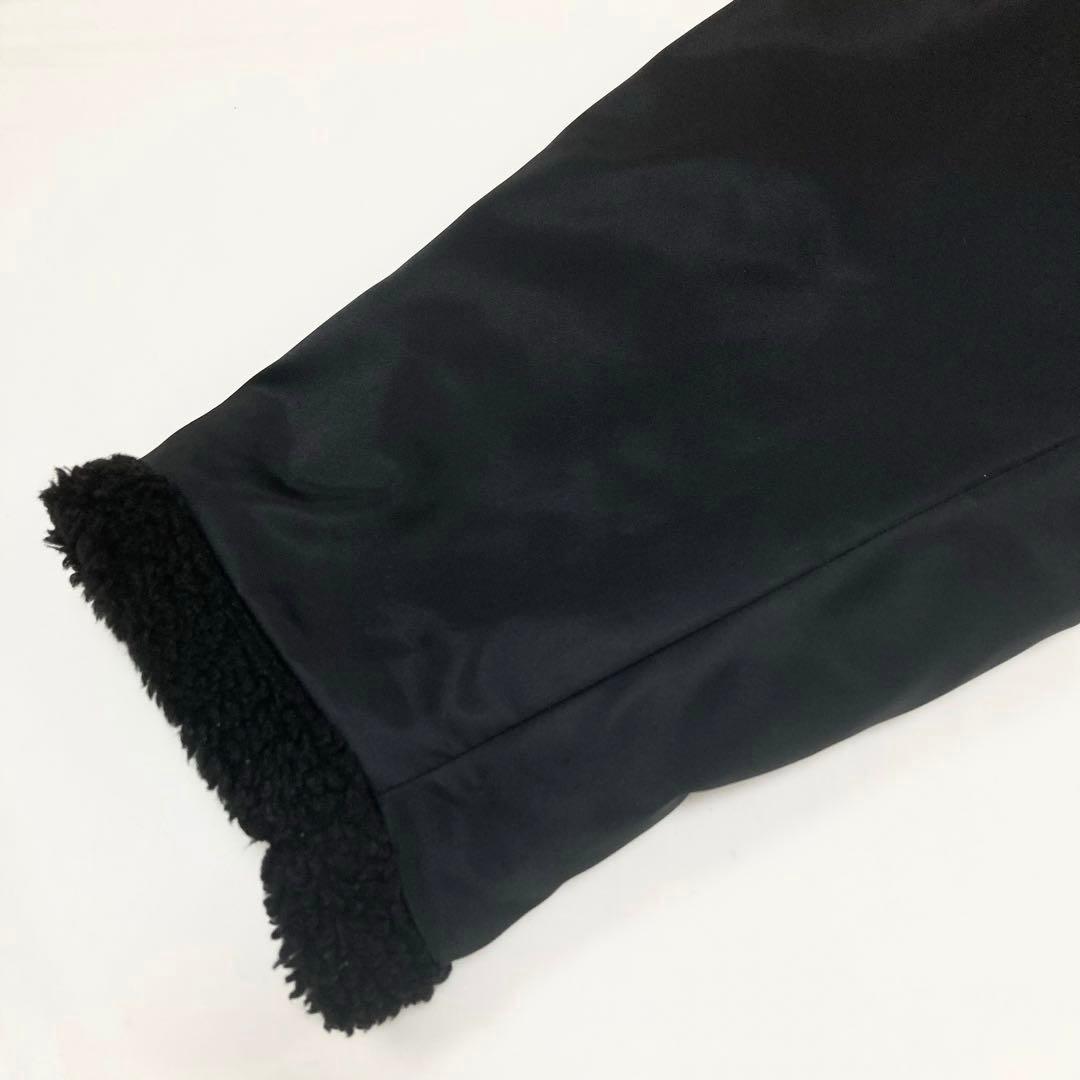 Y's ワイズ 美品 19AW ナイロンツイル 裏ボア フーディーコート 黒1