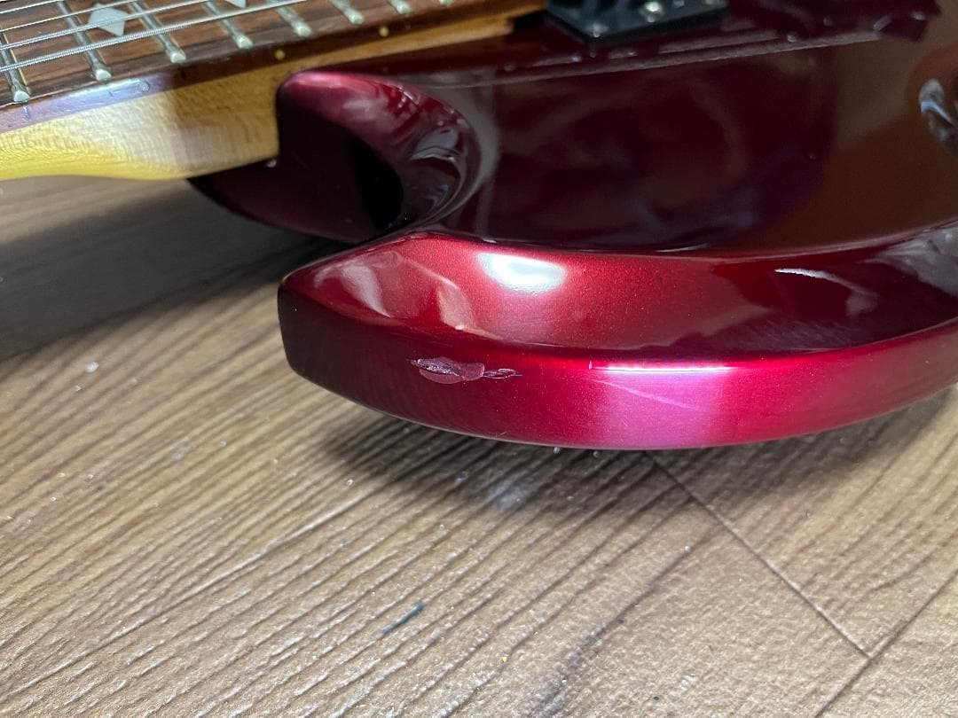 B.C.RICH モッキンバード ダークメタリックレッド　ソフトケース付