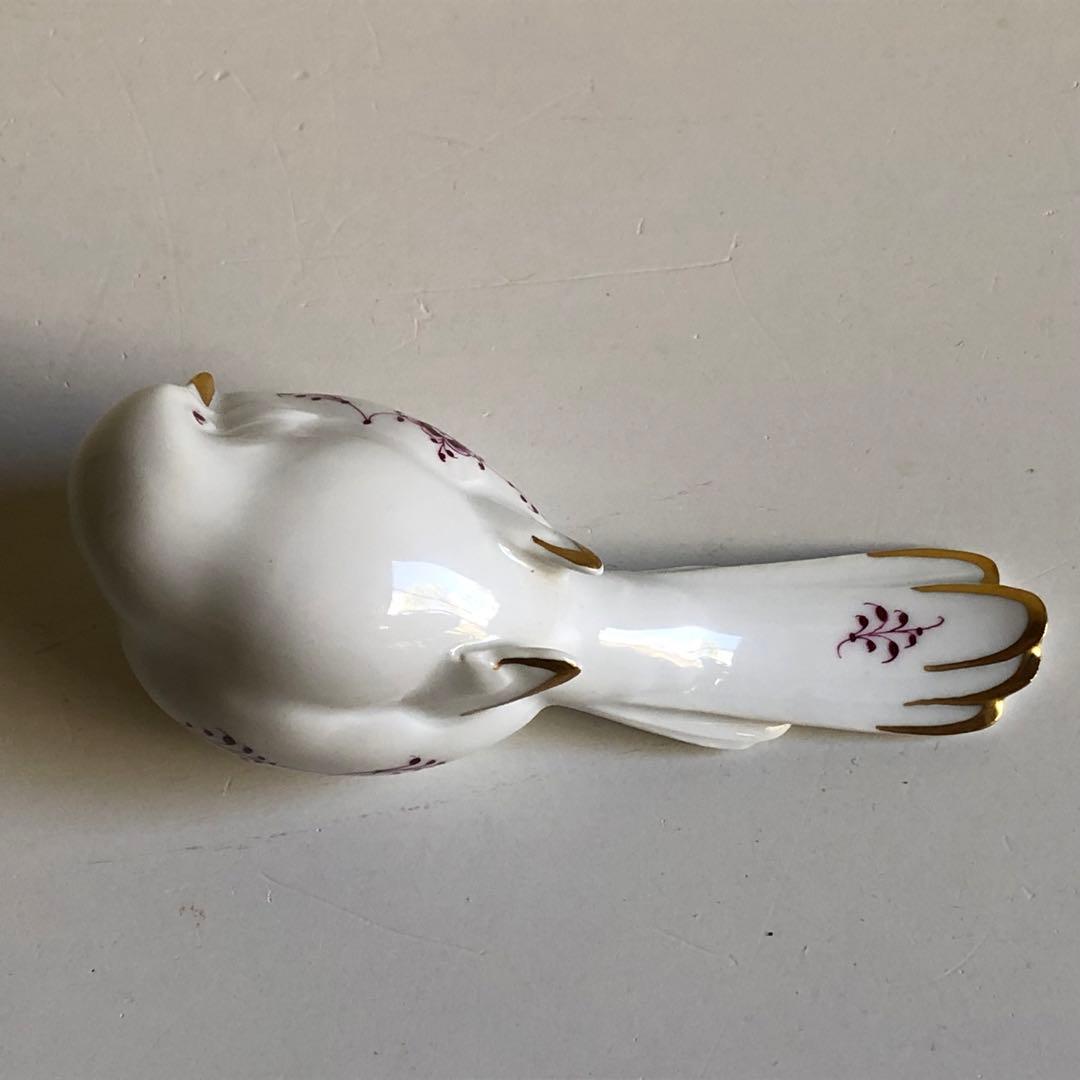 ロイヤルコペンハーゲン　バーガンディ　鳥のフィギュリン