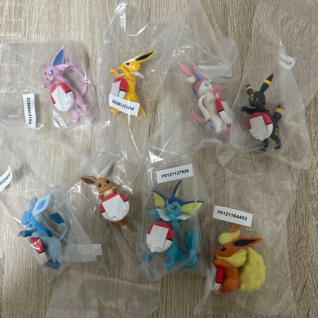 ポケモン1番くじ　F賞　イーブイフレンズ　8種セット 街歩きちらりん