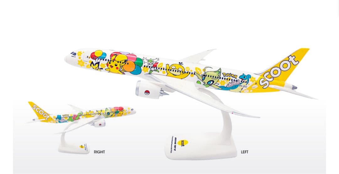 未開封！Scoot ポケモン 飛行機 海外限定 記念モデルプレーン