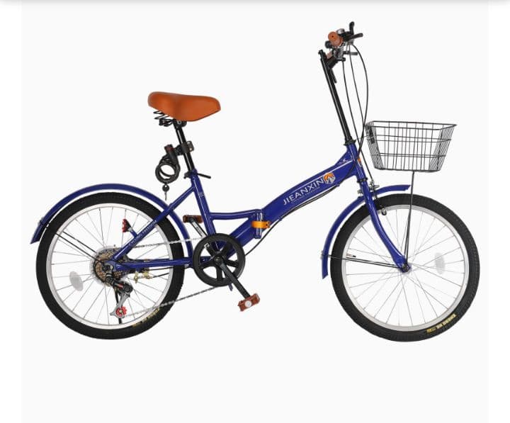 JEAPATIN 20インチ 折りたたみ自転車7段変速